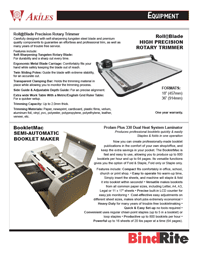 Akiles Booklet MacRotary Trimmer